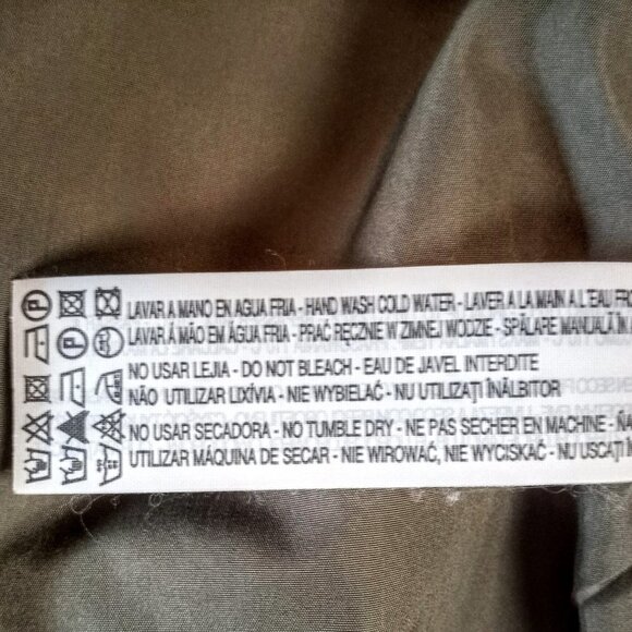 Massimo Dutti Olive Green Quilted Zip Front Vest - Picture 8 of 10